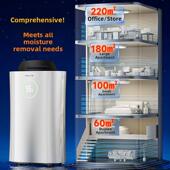 奥戈那全屋大面积除湿机家用防潮干衣空气净化抽湿器DC24 H50W