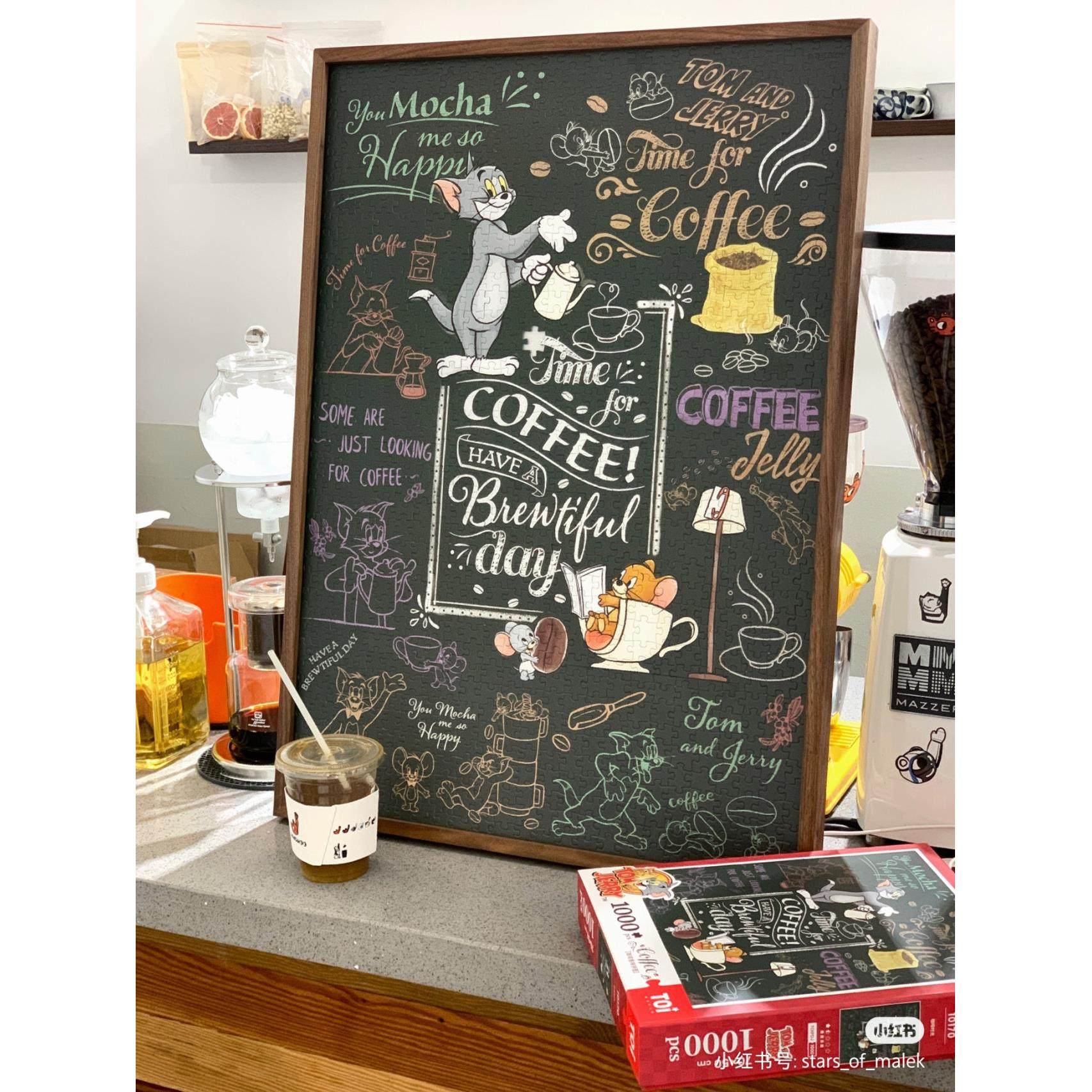 实木拼图框1000片1500柚木窄边胡桃拼图相框裱框原木相框画框挂墙,家居饰品,相框/画框,淘宝优惠券,粉丝福利购,淘宝优惠卷