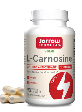 Jarrow杰诺左旋肌肽L-Carnosine胶囊美国进口内服营养品成人90粒