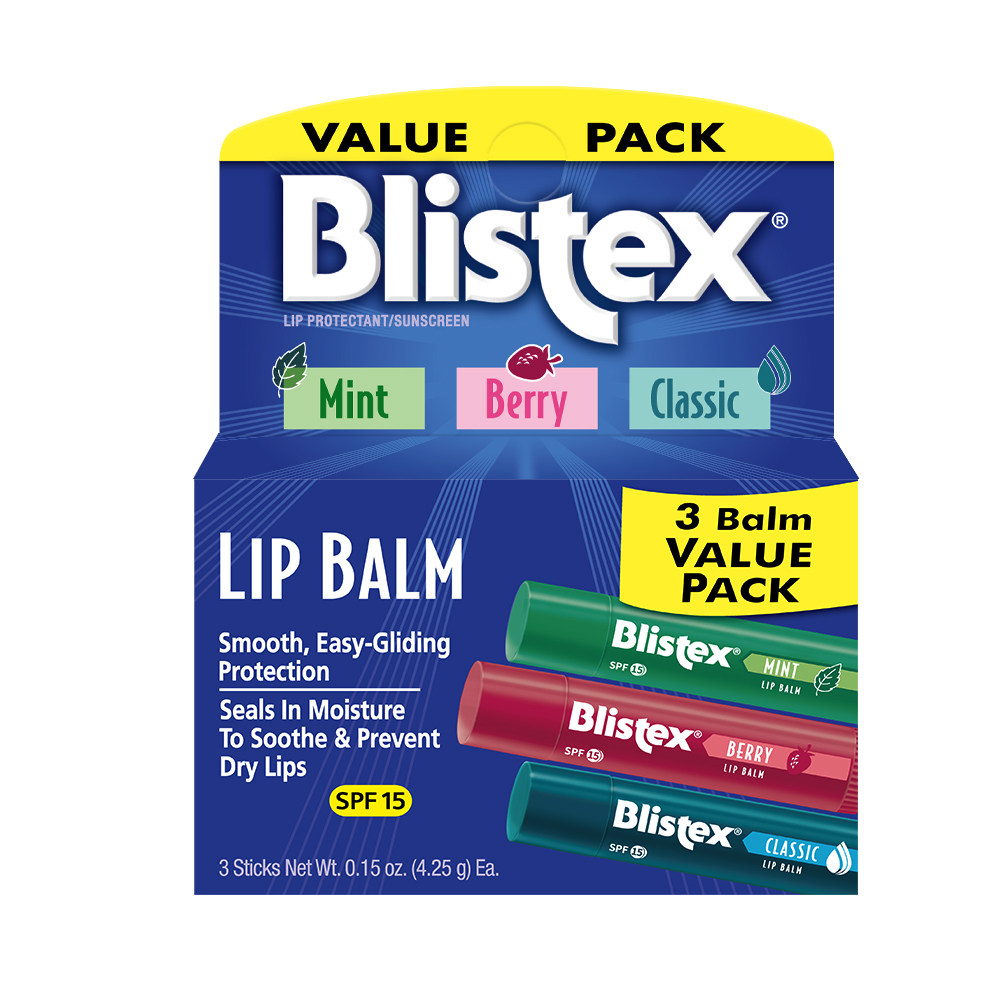 美国Blistex/百蕾适碧唇经典原味浆果薄荷润唇膏滋润SPF15防晒