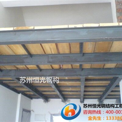 苏州工字型钢钢构平台玻璃房钢结构房