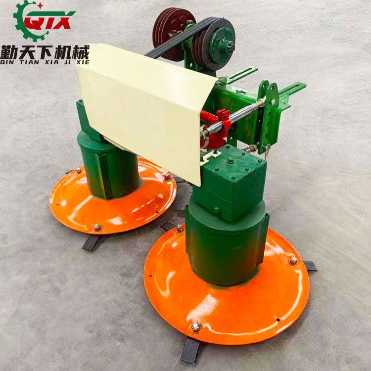 单缸小四轮前置单双圆盘割草机 全新小型农业牧草收割机 割晒机