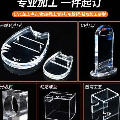 新款新款乳白定制加工高亚克力透明有机色彩板玻璃板磨砂R黑色款