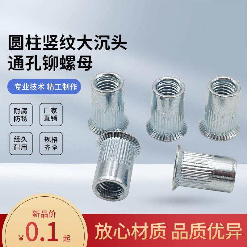 大沉头拉铆螺母镀锌竖纹通孔圆柱M3M4M5M6M8M10M12白锌沉头铆螺母,鲜花速递/花卉仿真/绿植园艺,其它园艺用品,淘宝优惠券,粉丝福利购,淘宝优惠卷