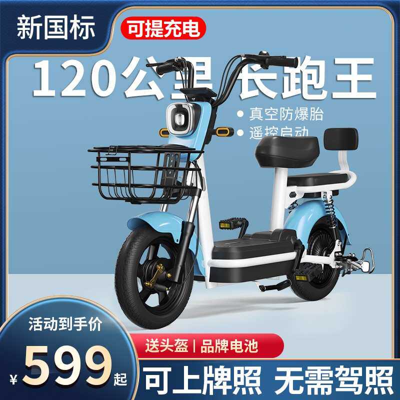 跨境新国标电动车2025新款二轮电动自行车可上牌超长续航锂电新款