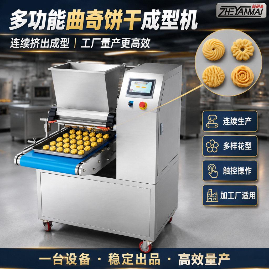 多功能曲奇饼干成型机扭花珍妮曲奇饼干机泡芙切片Cookie Machine