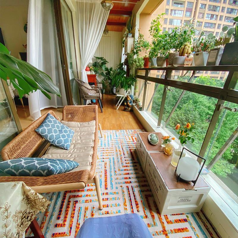 贵妃椅阳台躺椅藤沙发单人小户型卧室家用简约民宿贵妃榻