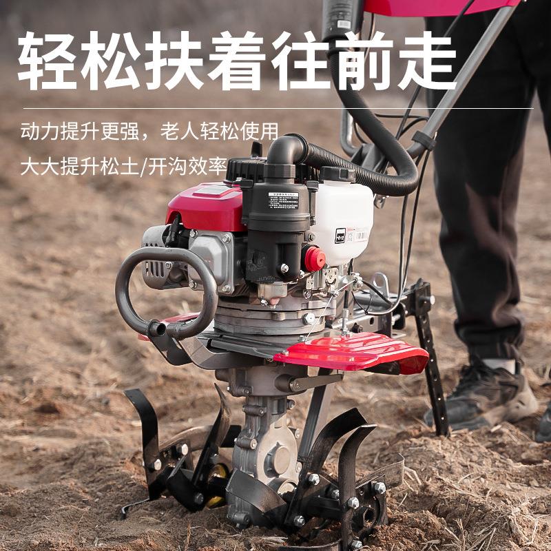 新款大马力225耕地机油式离合宗申动力微耕机家用开沟翻地旋耕机