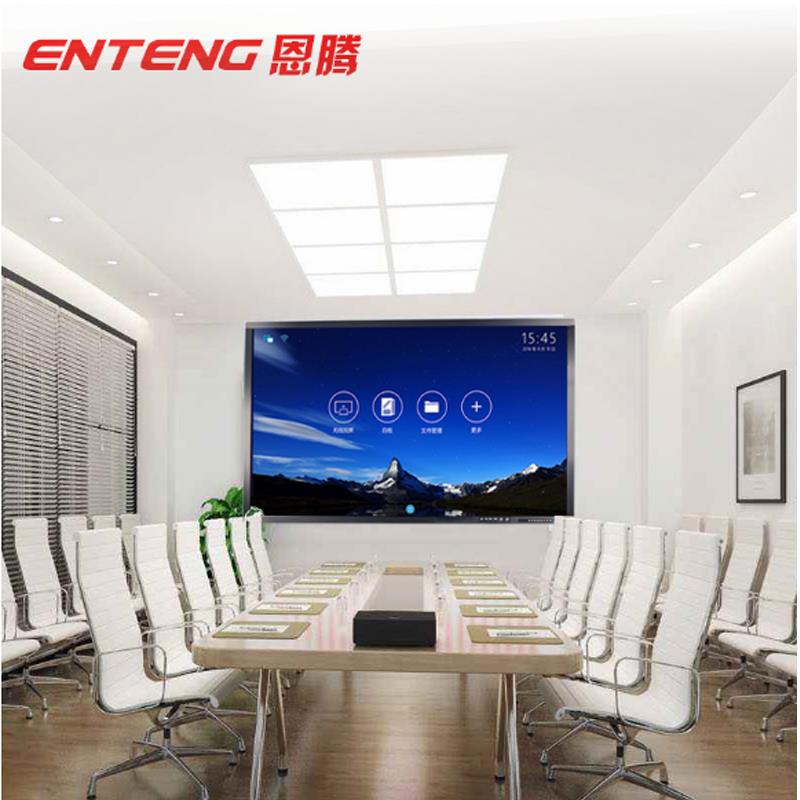 98/100/110寸智能壁挂广告机高清会议显示屏大尺寸电视触摸一体机