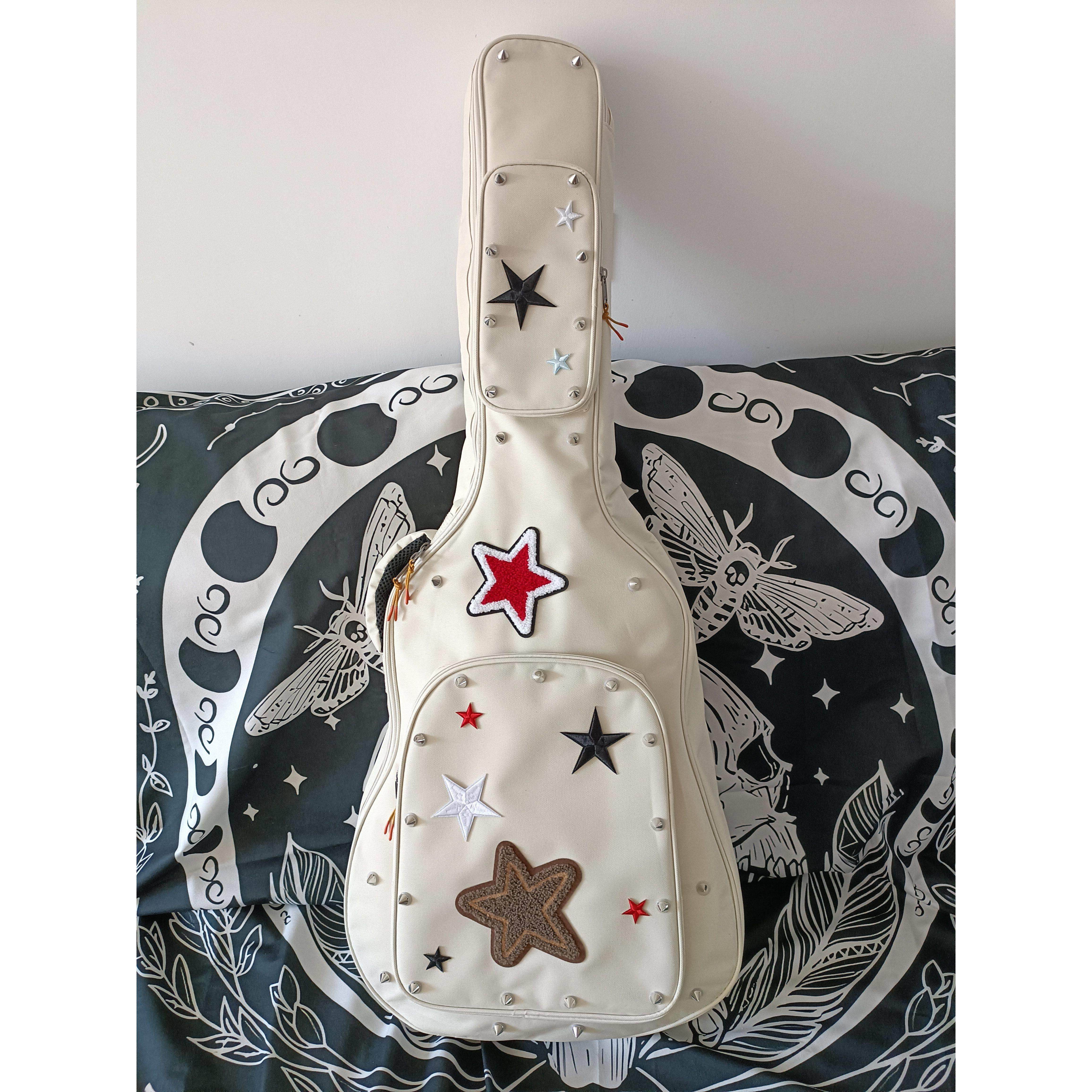 星星吉他包手作定制加厚双肩包电吉他木吉他贝斯bass琴包时尚潮流