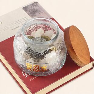 玄友 真安忍水瓶子床头朝西2025安仁水西北厕所安稳水玻璃瓶摆件