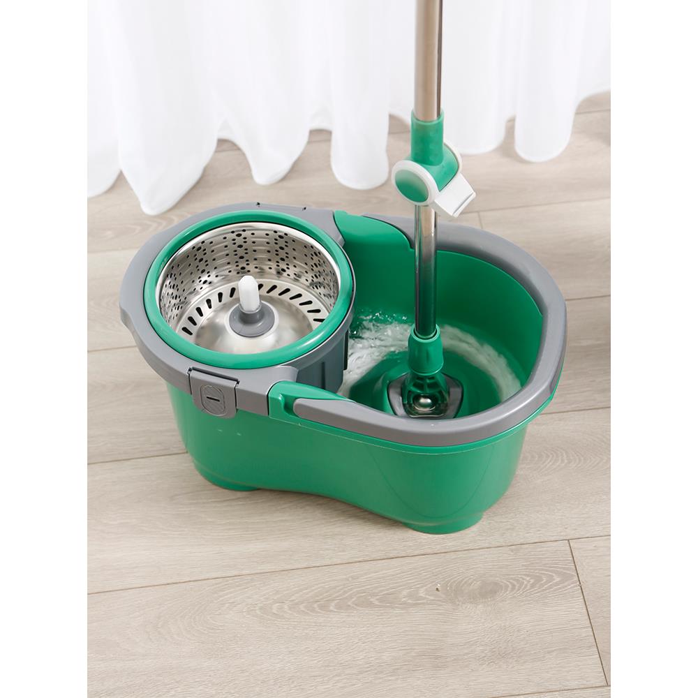 美丽雅绿行星双驱动手压旋转拖把懒人家用免手洗自动甩水地拖带桶