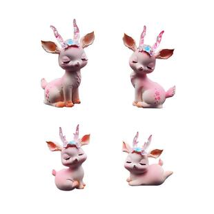 可爱一路平安鹿汽车内车载装饰品摆件女高级感解压轿车上车前摆放