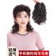 遮白发卷发假发片真人发头顶补发片女无痕蓬松轻薄羊毛小卷发补发