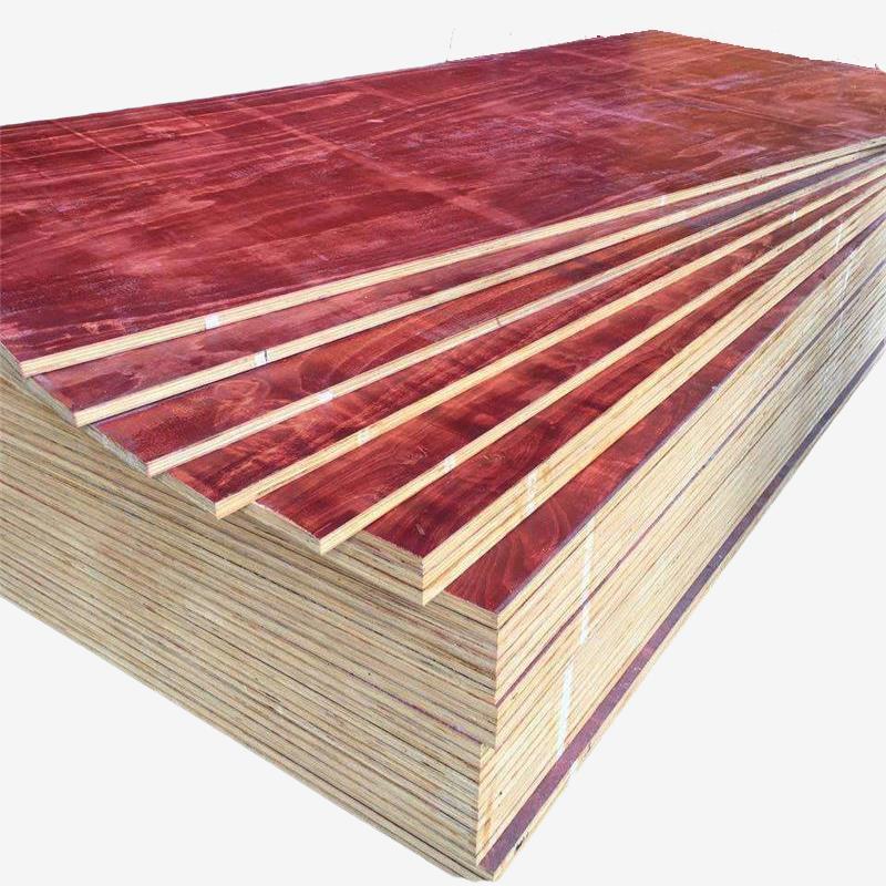 建筑模板工地用木工三夹板多层胶合小红板防水竹胶基建工程覆膜板