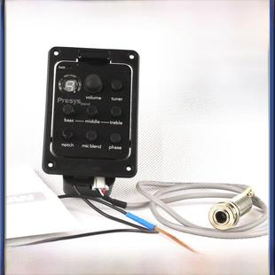 电箱木吉他开孔式渔夫301吉他拾音器 EQ带麦克风打板功能扩音器