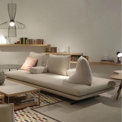 写意空间prado普拉多沙发小户型单人靠墩意式极简双面背布艺沙发