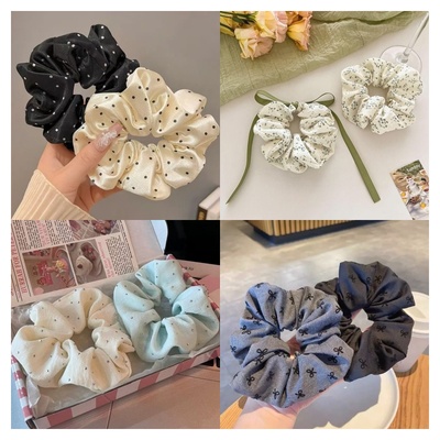 大肠发圈波点蝴蝶结满天星碎钻