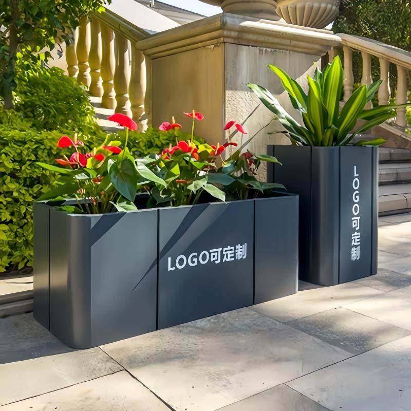 户外不锈钢花箱组合市政道路售楼部花槽城市广场景观花池花坛定制,商业/办公家具,花坛/花箱,淘宝优惠券,粉丝福利购,淘宝优惠卷