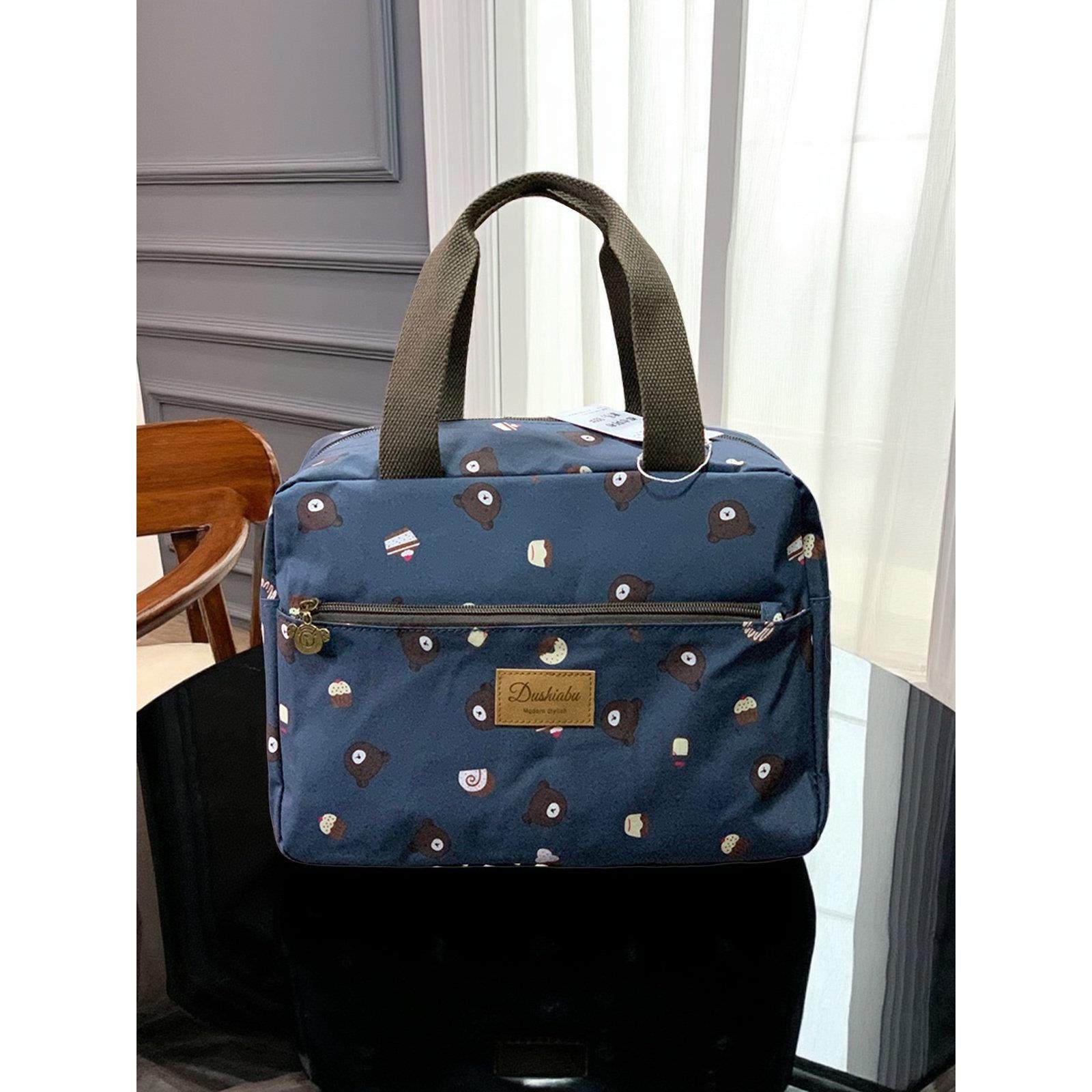 防水牛津布手提包上班族学生带饭便当包饭盒袋子大容量妈咪手拎包,收纳整理,饭盒袋,淘宝优惠券,粉丝福利购,淘宝优惠卷