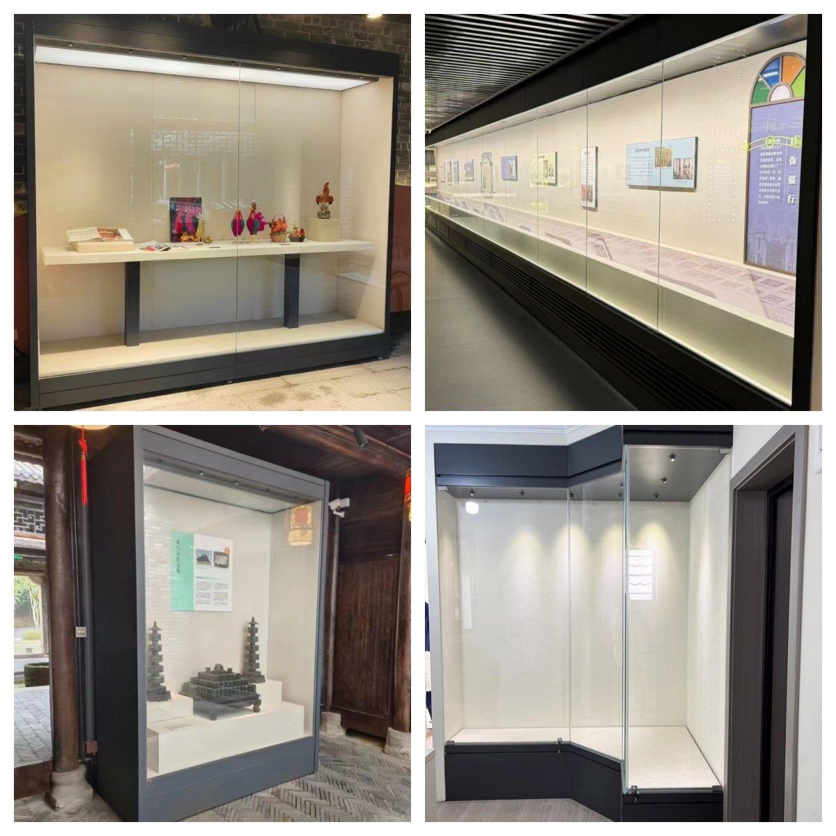 博物馆展柜恒温恒湿美术馆展示柜文物公家展馆电动平移靠墙通柜柜