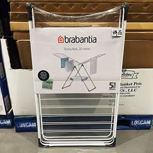 开市客购brabantia柏宾士双层落地晾凉晒挂衣架折叠室内户外阳台