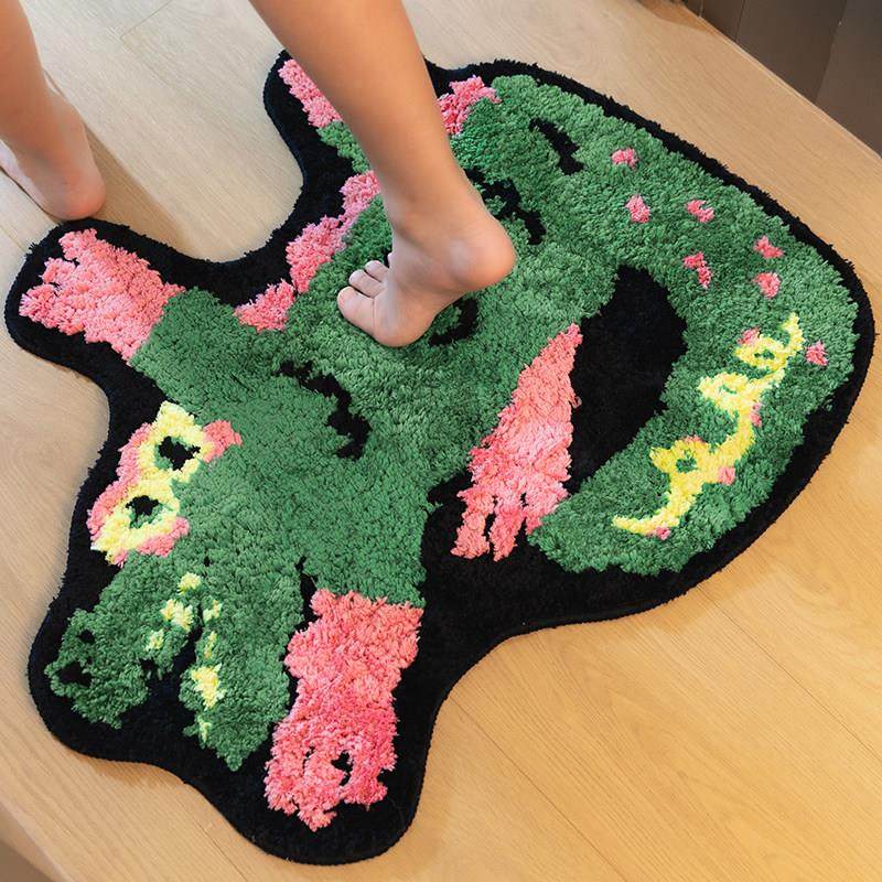多巴胺植绒地毯客厅毛毯卧室簇绒毯吸水垫地垫浴室毛绒防滑垫脚垫,居家布艺,家用脚垫,淘宝优惠券,粉丝福利购,淘宝优惠卷