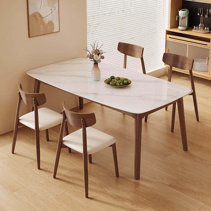 北欧餐桌椅组合现代简约实木长方形家用原木风家用小户型吃饭桌子,住宅家具,岩板餐桌,淘宝优惠券,粉丝福利购,淘宝优惠卷