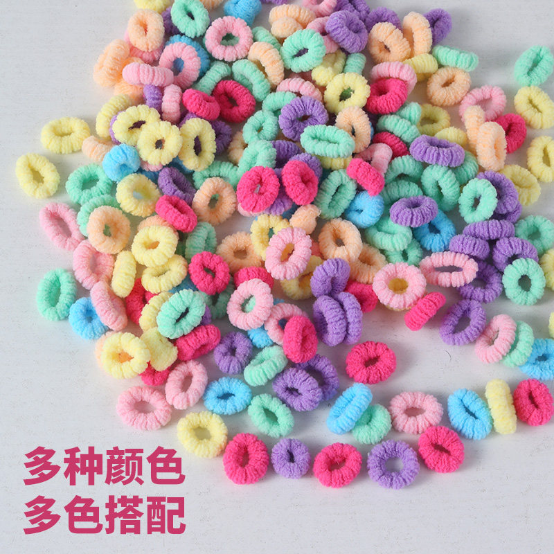 儿童可爱宝宝拇指发圈小女孩扎头发不伤发橡皮筋弹性好毛巾圈头绳