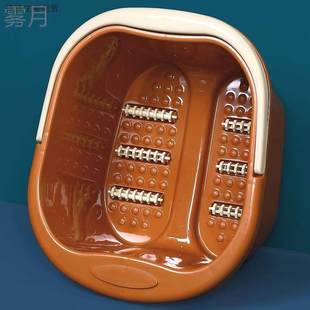 特厚1斤8两重940克塑料长方形带提手大足浴桶纯色通用牛筋洗脚盆