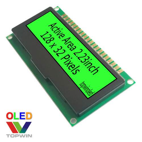2.23寸绿光oled液晶显示模块2.3英寸TW28320230A02高亮绿色PCB板