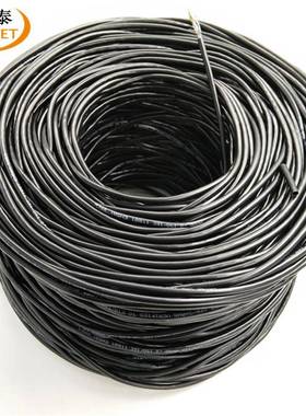 CAT5E UTP 24AWG 0.5MM无氧铜 黑色超五类国标过测试工程级网络线