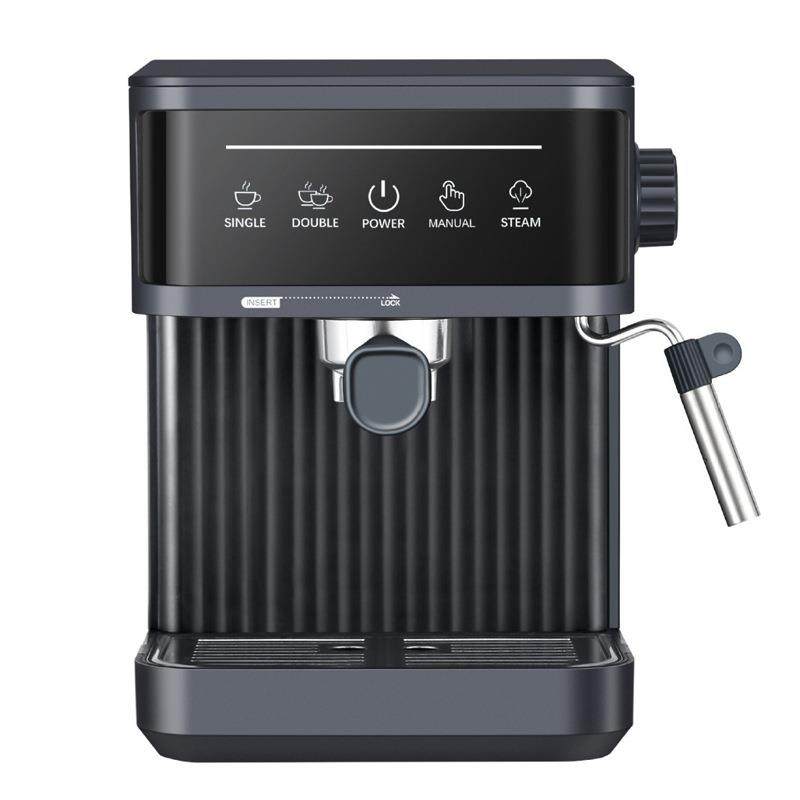 意式咖啡机咖啡豆浓缩家用小型半自动一体蒸汽打奶泡美式跨境英文