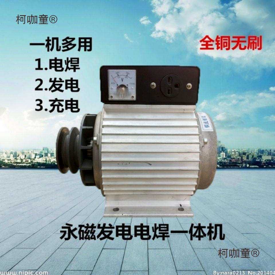 厂家直销小型永磁电焊发电两用一体机微型直流发电机220v一麦太保