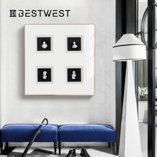 Best west 北欧风客厅餐厅高档立体装饰画 ins沙发背景墙软装挂画
