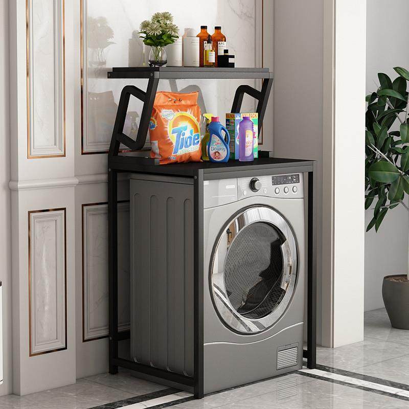V9N洗衣机架子阳台落地架滚筒洗衣机置物架浴室防水架子翻盖洗衣