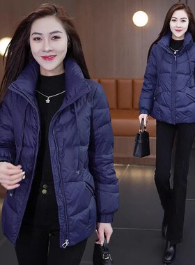 冬季羽绒棉服女款加厚保暖2025新款韩版时尚洋气宽松立领棉袄外套