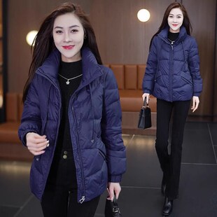 冬季羽绒棉服女款加厚保暖2025新款韩版时尚洋气宽松立领棉袄外套