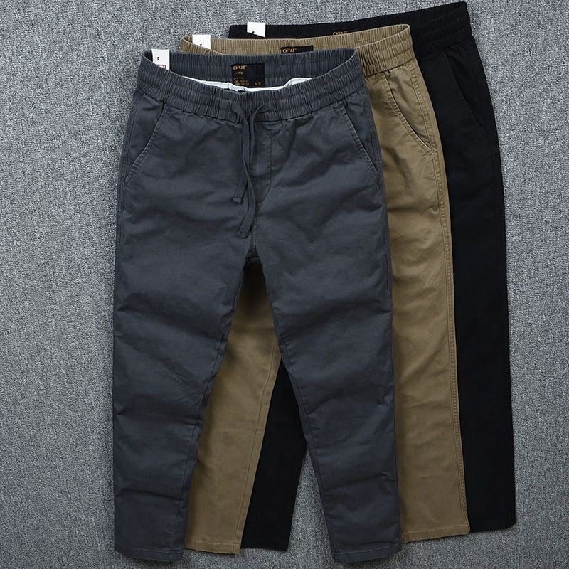 商场倒闭干活穿的裤子男耐磨宽松纯棉工作服工作裤V劳保工装休闲