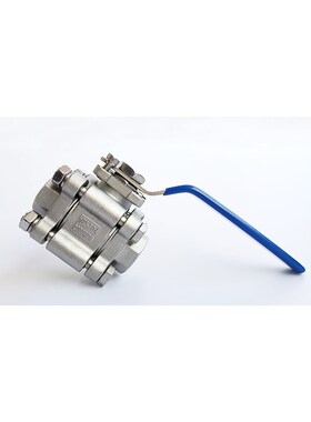 304不锈钢高温球阀Q11F-64P三片式E丝扣高压4分1寸内螺纹2000WOG