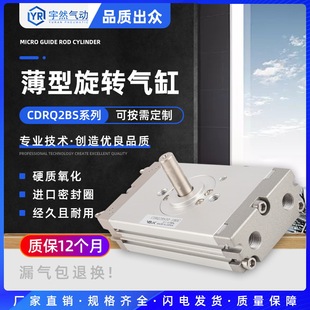 CDRQ2BS10/15/20/30/40-90-180-360度C气缓冲 CRQ2B摆台旋转气缸