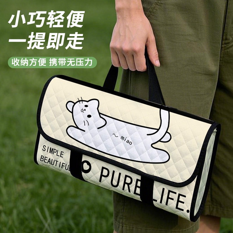 加厚野餐垫防潮垫加大防水户外地垫超声波露营垫公园草坪帐篷垫子