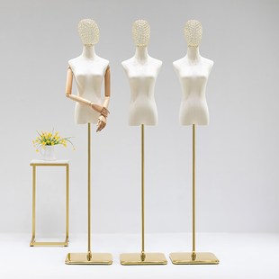 新款镂空头铁丝头模特道具女装半身服装店橱窗人台模特展示架全身