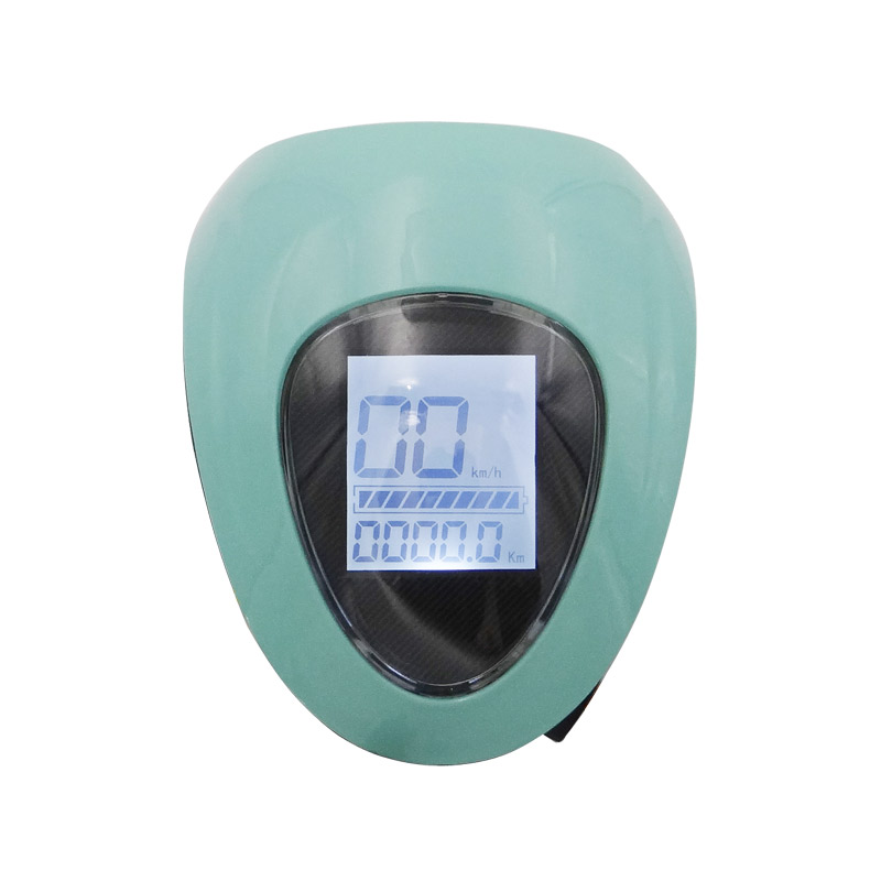 简易款电动车仪表显示器电量液晶显示速大灯三合一48v动自行改装