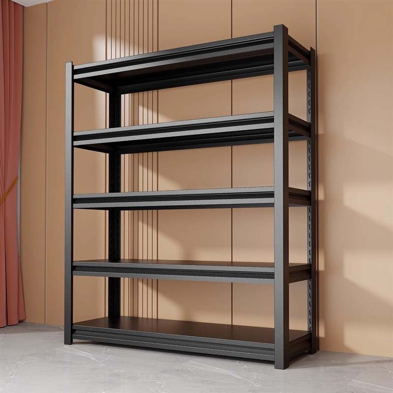 家用货架置物架多层落地阳台简易收纳架快递仓库储藏室碳钢储物架