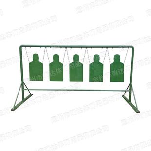 防弹钢板靶架套装五位钢板打靶训练器材吊式钢板靶钢板龙门吊靶