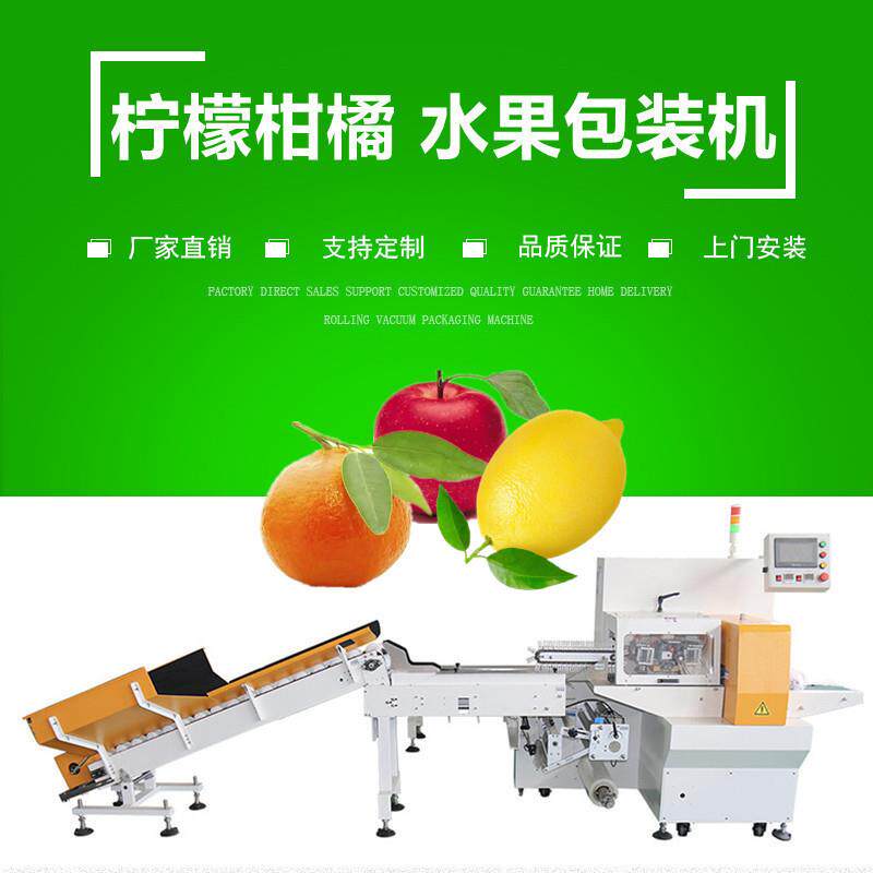 柑橘柠檬苹果套袋机广州福九盛盈水果包装机厂家