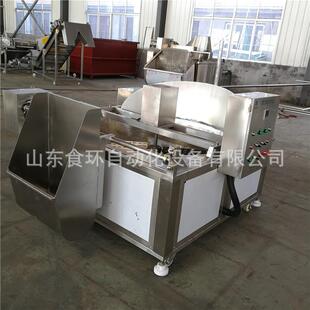 食品级304不锈钢油炸机鸡翅鸡块油炸机自动搅拌翻筐出料油炸锅
