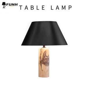 瑞士FUNH极简大理石台灯设计师创意简约客厅卧室天然轻奢氛围台灯