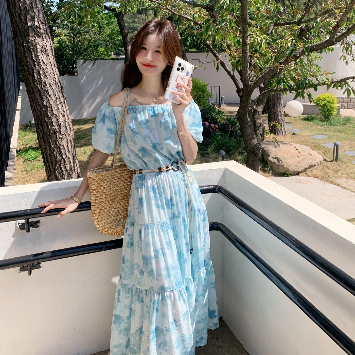 2025【现货夏款】新货碎花连衣裙201-Q117-P135-控198,女装连衣裙,浙宝201